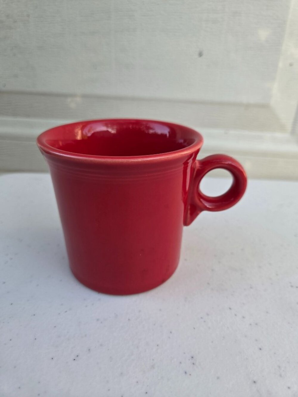 HLC Fiesta Scarlet Red Tom & Jerry Mug 2004 Ceramic Red Retro Coffee Cup USA
